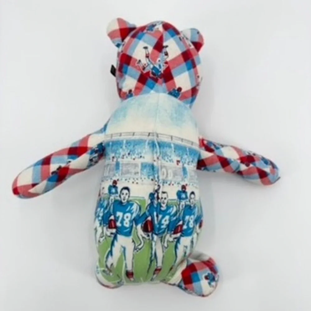 SFP Christopher Holland Brandt Football Patchwork Teddy Bear Handmade USA 14